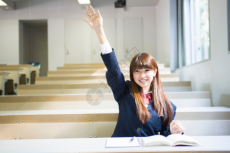 校园高中学生教室上课形象光线高清图片素材