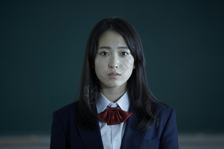 年轻日本女学生形象青年高清图片素材