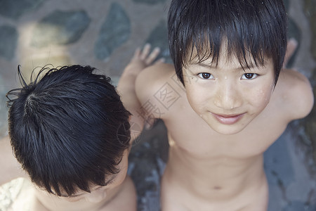 假日温泉酒店喜悦的儿童肖像图片