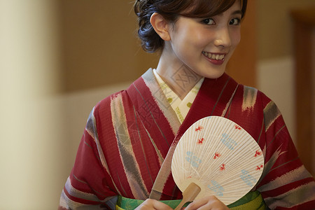 日本风格和服女子图片