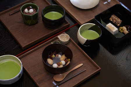 日式抹茶甜品图片