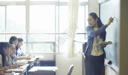 老师上课讲课高中高清图片素材