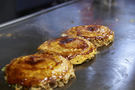 广岛烧日式烧饼高清图片素材