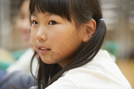 可爱的小女孩日本人高清图片素材