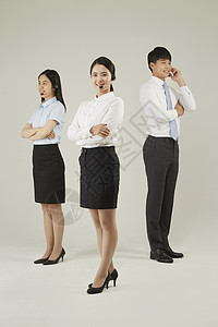 专业电话商业销售与团队形象韩国人高清图片素材