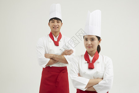 穿制服的职业厨师图片