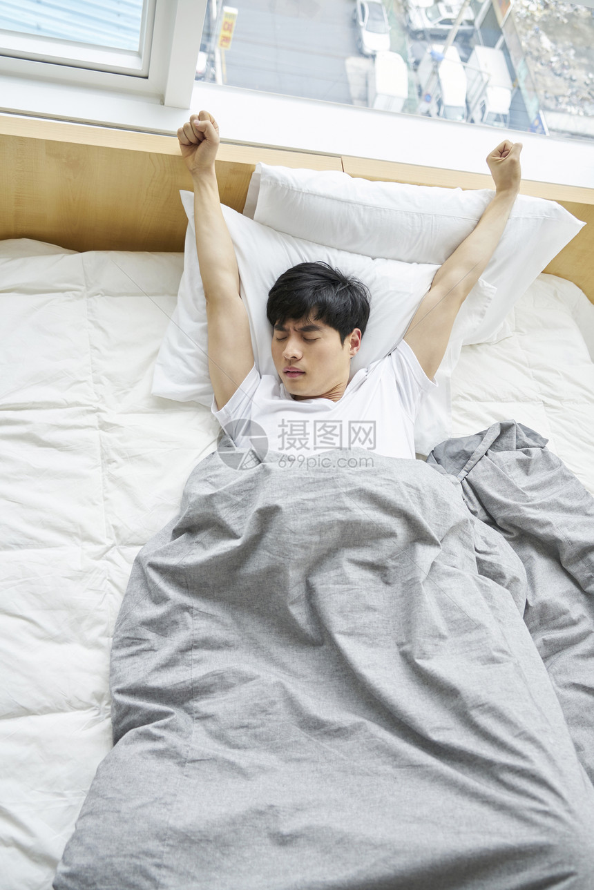 负责人枕头毯子年轻人生活住房韩国人图片