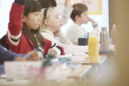 户内国际学校课堂现场留学生高清图片素材