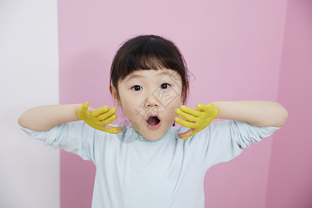 建筑弯曲迷笛手油漆女孩韩国人图片