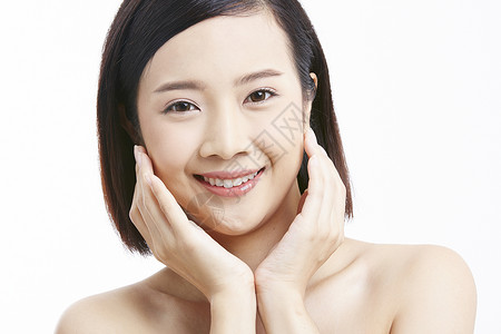 女性护肤面部展示脸部高清图片素材