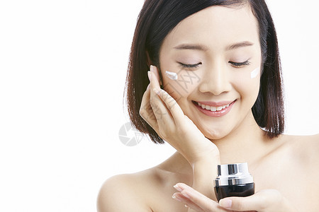 护肤保养化妆的女人美容系列图片