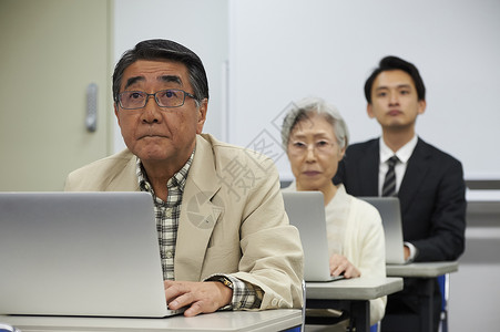 需求学生电脑高级参加讲座资历高清图片素材