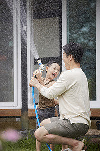 破窗器判断浸泡成人生活房子花园家庭韩语背景
