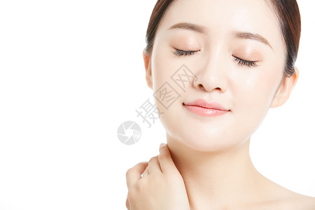 女性抗衰护肤背景图片