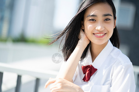 校园生活上学途中女士学校女孩高中肖像图片