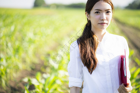 获利有机工服女农业业务背景图片