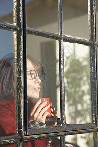 轻松杯子生活资料女生活方式茶时间图片