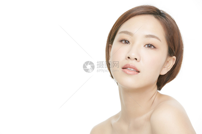 女性美容美妆面部展示图片