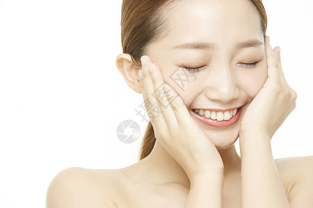 护肤女性脸部保养美容高清图片素材