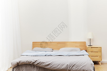 现代简约室内家居卧室床高清图片素材