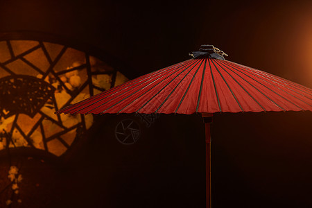 古风素材伞中国传统古风油纸伞背景