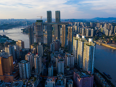 重庆城市建筑CBD背景图片