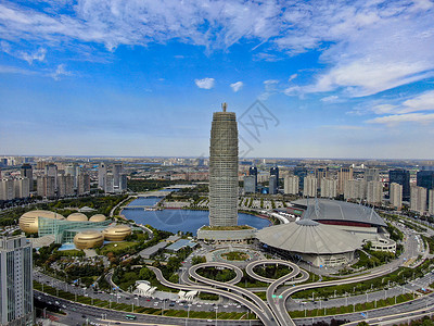 河南郑州会展中心大玉米地标建筑高清图片