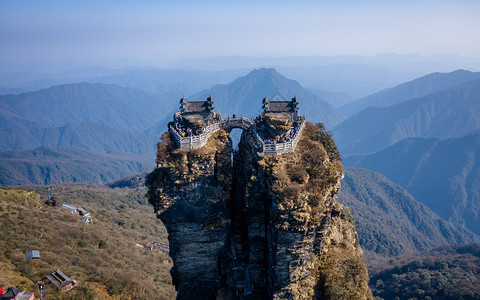 贵州梵净山航拍旅游高清图片素材