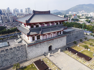 揭阳学宫潮汕地区地标揭阳楼背景