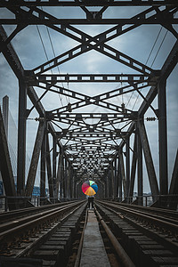 重庆小南海大桥铁路高清图片素材