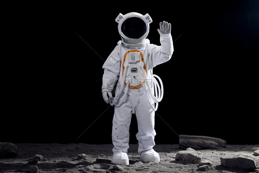 宇航员挥手打招呼形象图片