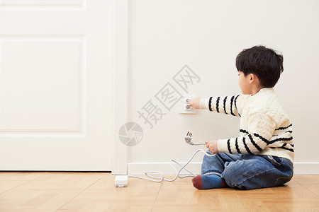 安全用电展板居家儿童家庭用电危险隐患背景