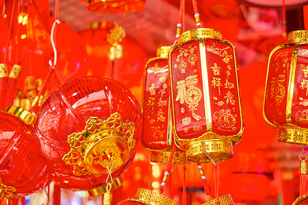 中国风新年灯笼挂件图片