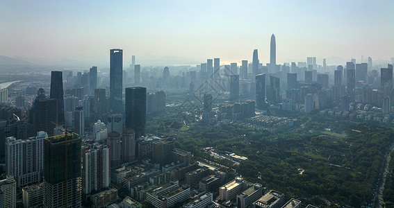 午后阳光深圳城市建筑背景图片