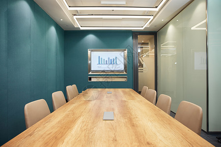 企业会议室场景背景图片