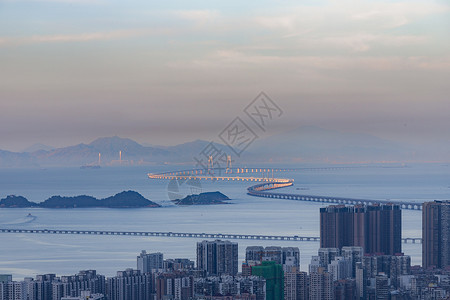 香港住宅珠海港珠澳大桥风光背景