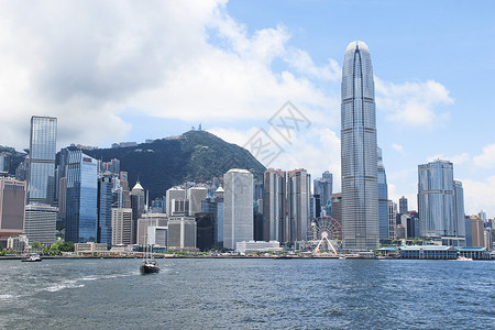 香港海景香港维多利亚港背景