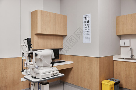 儿童体检视力医院眼科诊室背景