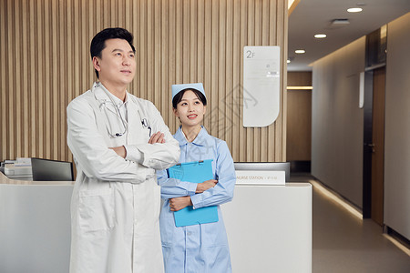 医院里的医生和护士形象图片