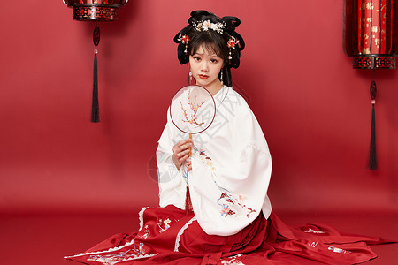 国风传统文化古装美女形象图片