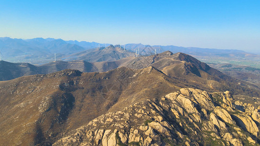 河南驻马店嵖岈山航拍5A景区背景图片