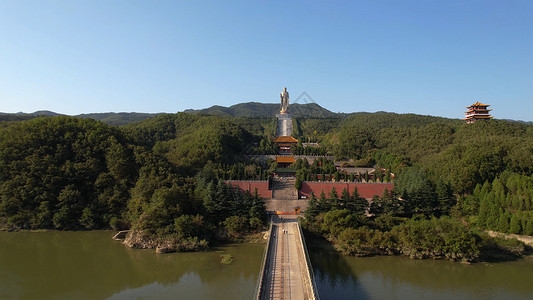 河南省平顶山市尧山-中原大佛景区5A背景图片