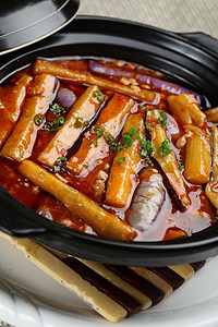 鱼香茄子煲美食高清图片素材