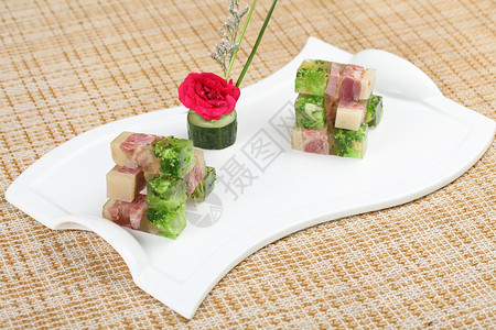 美食水晶兰花肴肉图片