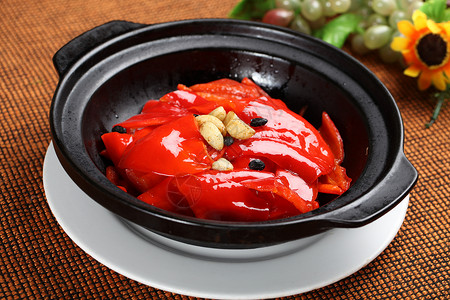 中式美食锅煲富贵椒图片