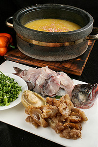 小米煮桂鱼鲍鱼海参图片