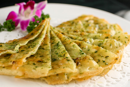 野菜煎饼香酥小麻饼高清图片