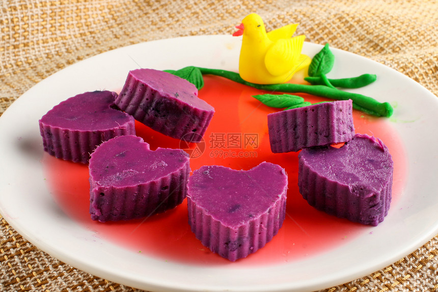 紫薯糕图片