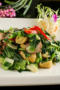 青菜咸肉油豆腐图片