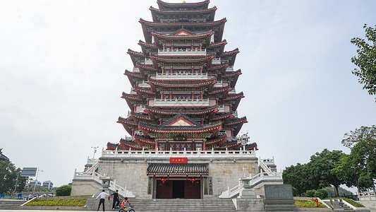 大祥云素材广东惠州西湖景区丰湖书院泗州塔背景